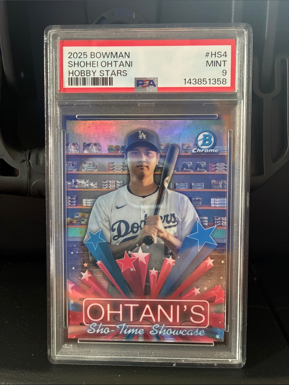 Topps Shohei Ohtani Red & Blue Showcase Card